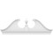 Ekena Millwork Rams Head Architectural Grade PVC Combination Pediment, 82"W x 27-3/8"H x 2-3/4"P PEDPC082X275RHP00 - alternate 3
